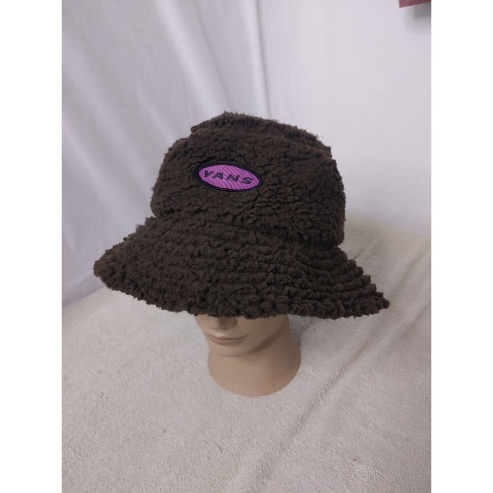 Vans Bucket Hat, Vans Curren X‎ Knost, Size S/M, Brown Purple Logo Unisex - Picture 10 of 10